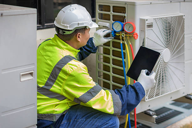 Professional Hvac technician working in Mars Hill, NC